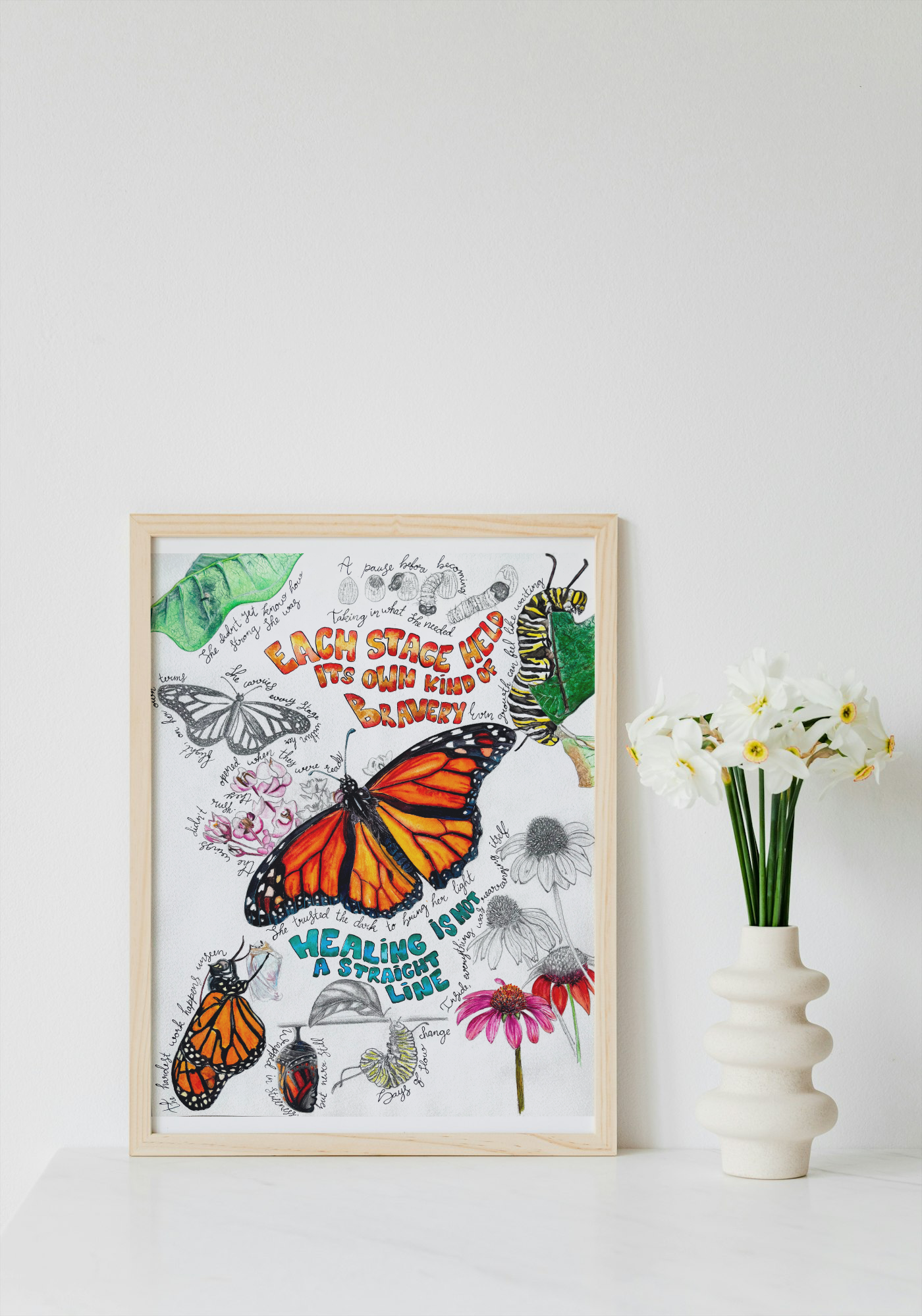 “She was growing all along” – Limited Edition Print (With Text)