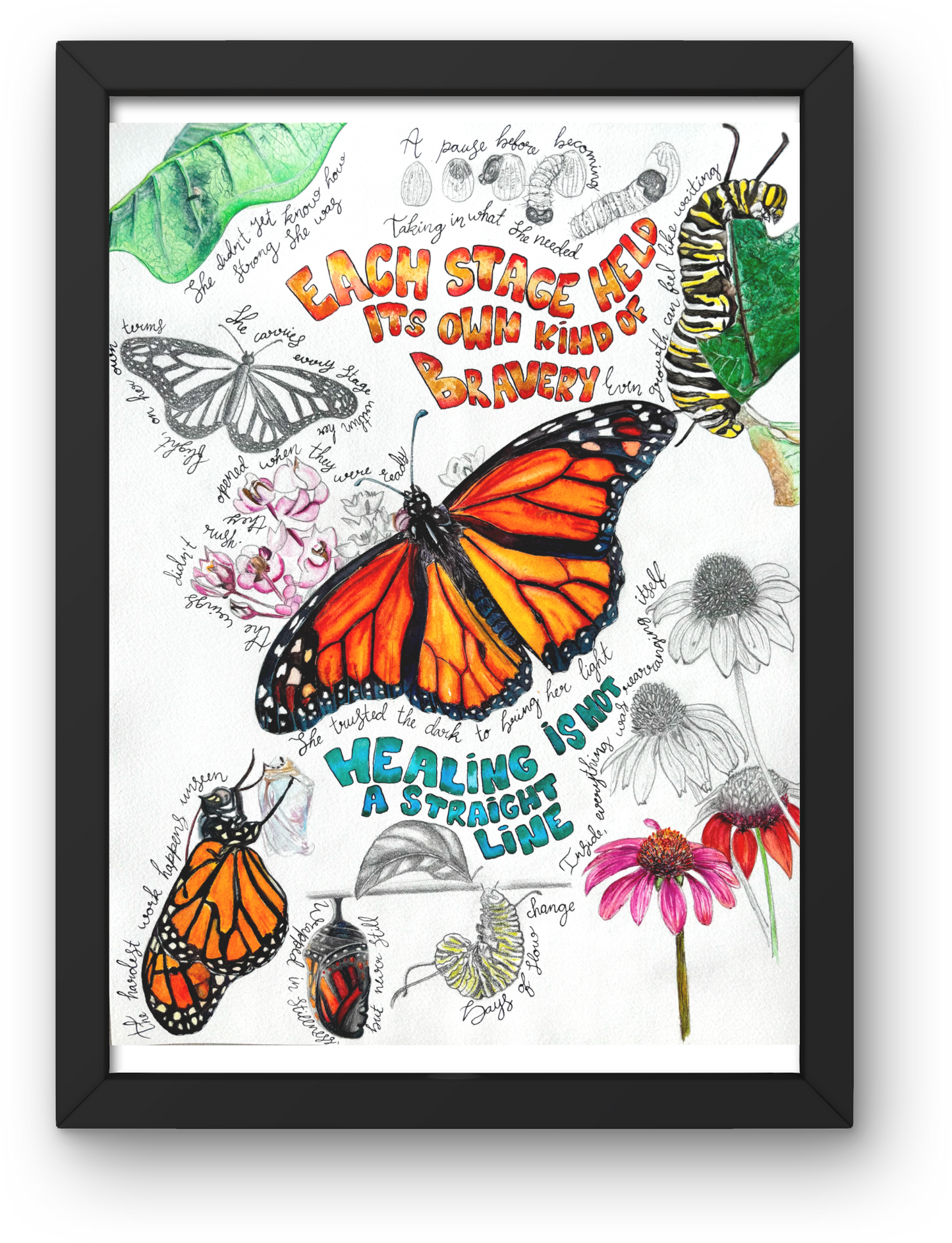 “She was growing all along” – Limited Edition Print (With Text)