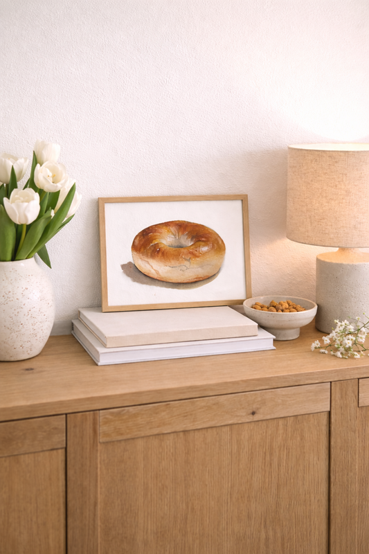 A Bagel – Watercolor Fine Art Print