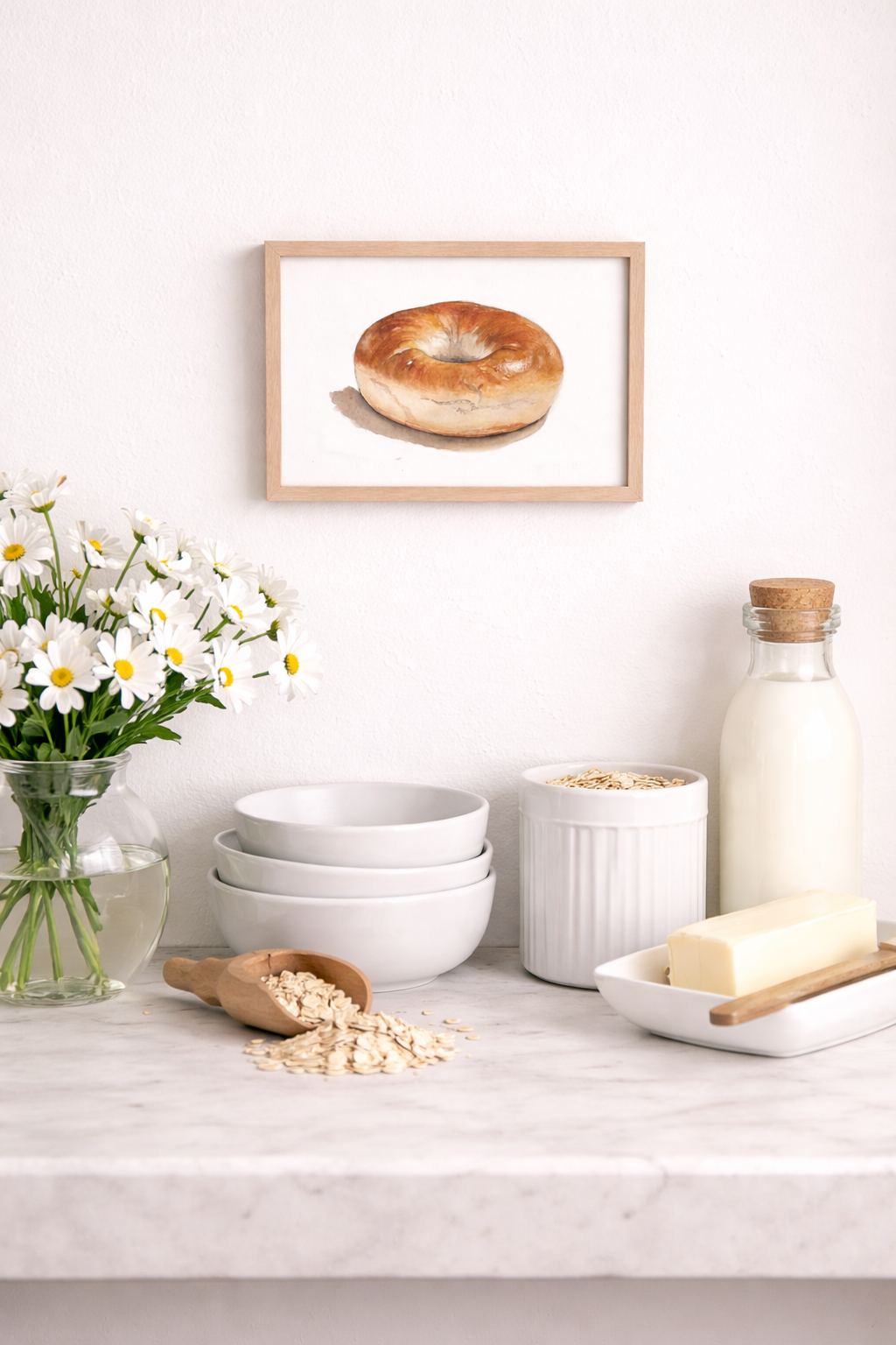 A Bagel – Watercolor Fine Art Print