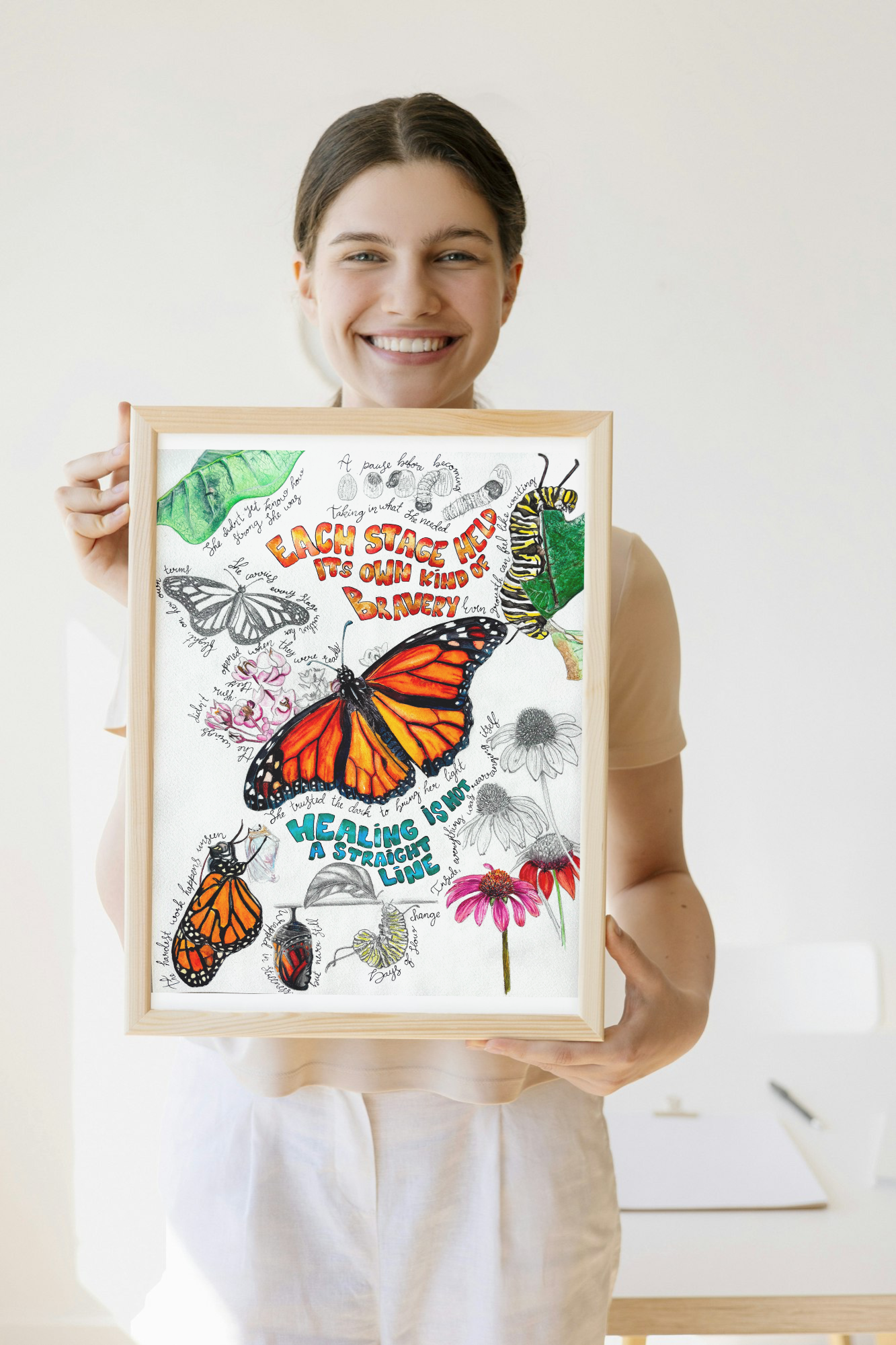 “She was growing all along” – Limited Edition Print (With Text)