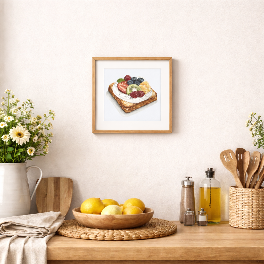 Morning Toast - Watercolor Fine Art Print