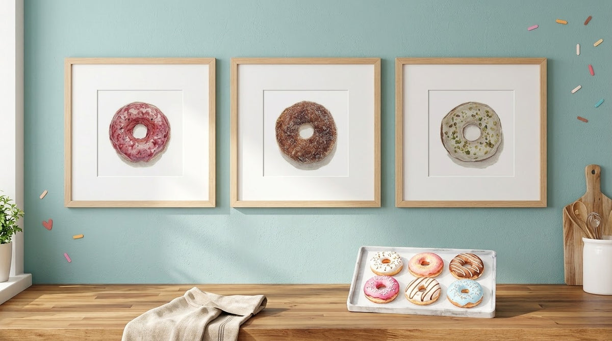 Donut Series - 4x4 Mini Giclée Fine Art Print