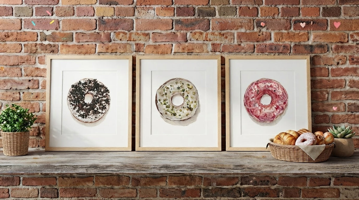 Donut Series - 4x4 Mini Giclée Fine Art Print