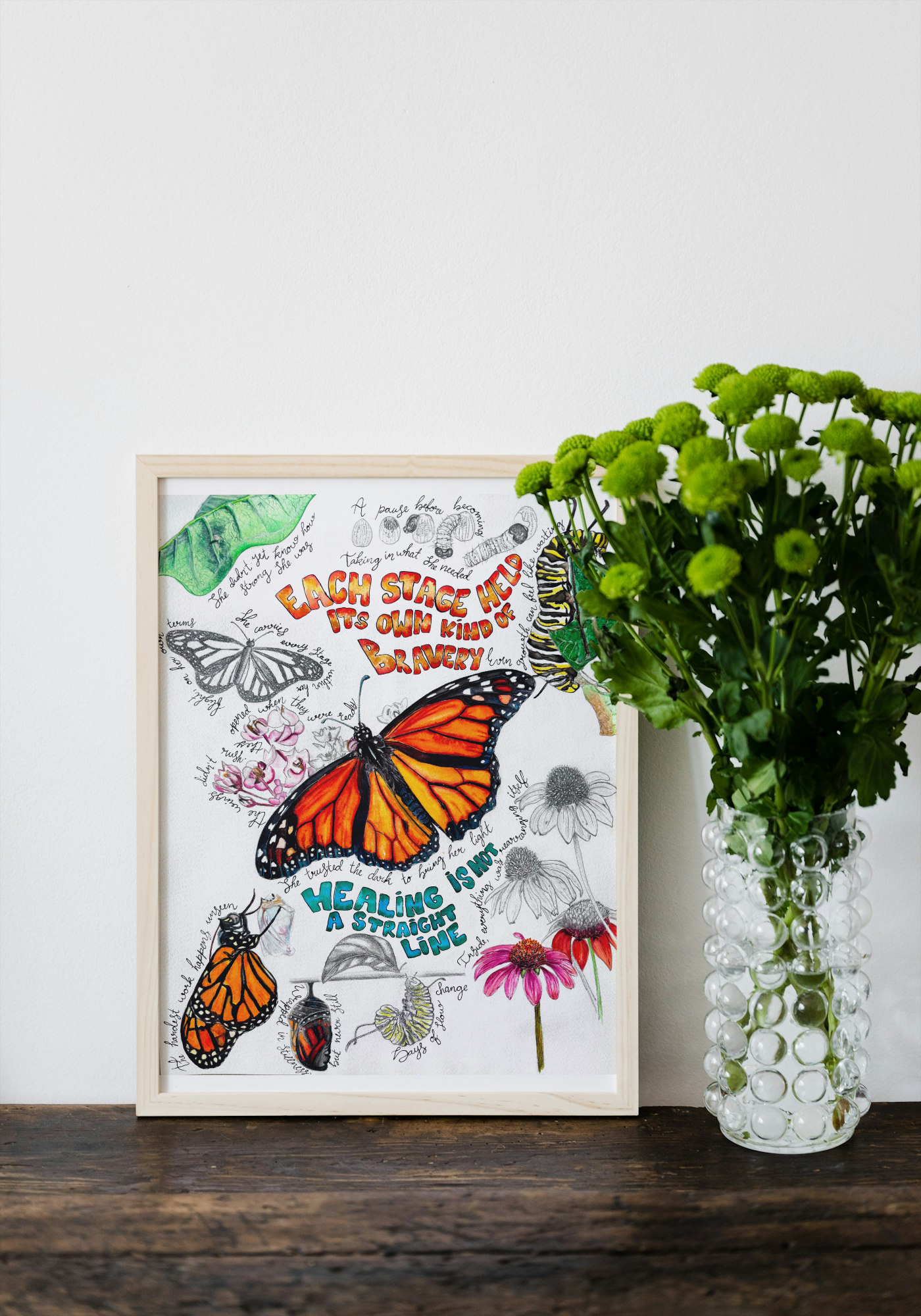 “She was growing all along” – Limited Edition Print (With Text)