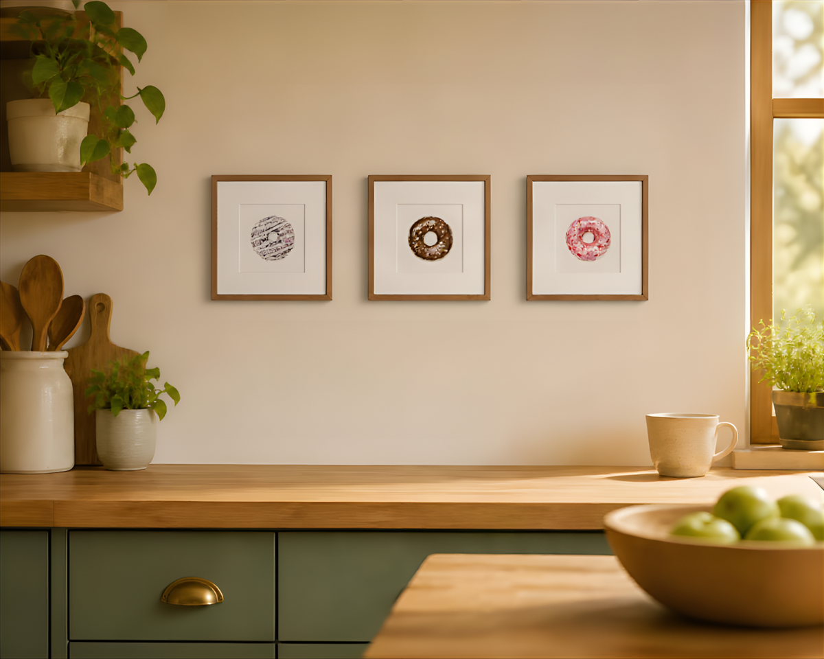Donut Series - 4x4 Mini Giclée Fine Art Print