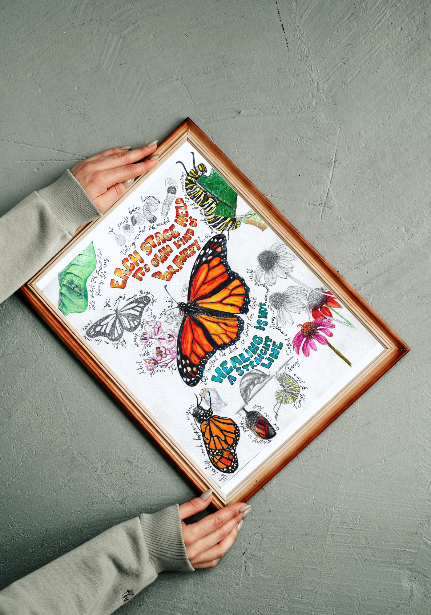 “She was growing all along” – Limited Edition Print (With Text)